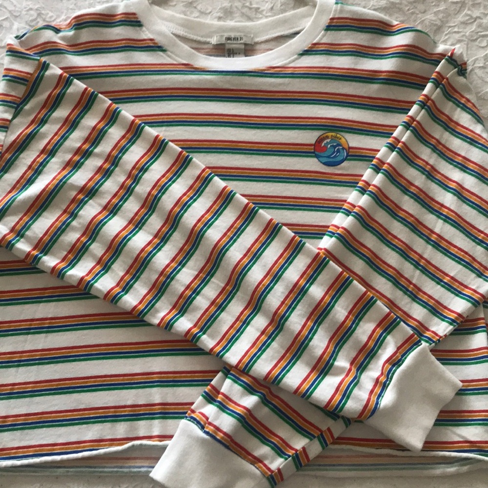 long sleeve crop top